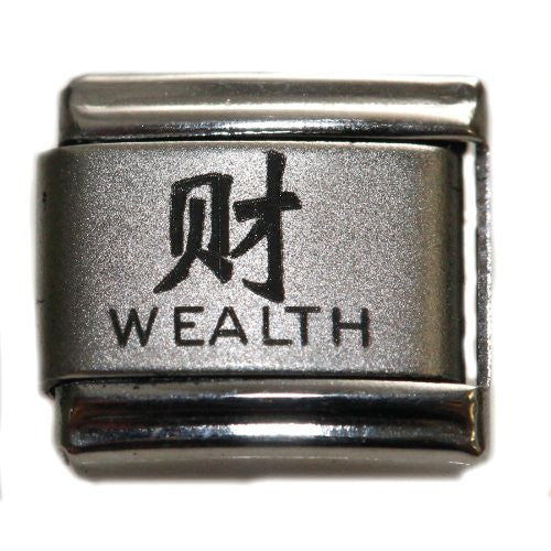 Wealth Laser Italian Charm - Sexy Sparkles Fashion Jewelry
