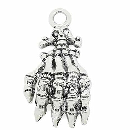 Halloween Skeleton Hand Charm Pendant - Sexy Sparkles Fashion Jewelry - 1