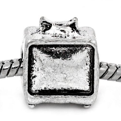 Tv Set Bead Spacer for Snake Chain Charm Bracelet - Sexy Sparkles Fashion Jewelry - 4