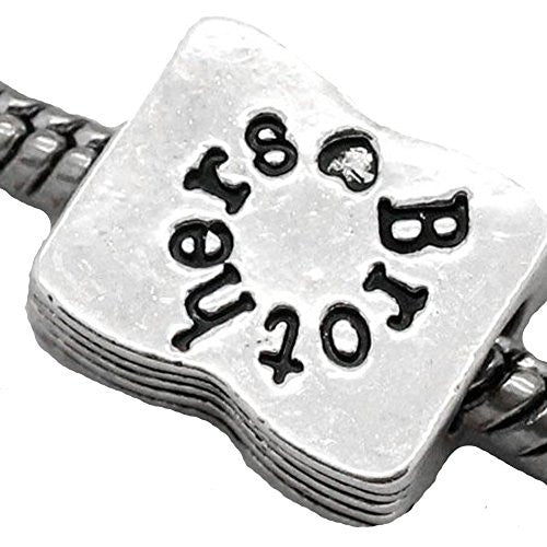 Brother European Bead Compatible for Most European Snake Chain Bracelet - Sexy Sparkles Fashion Jewelry - 1