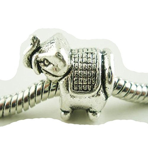 Elephant Charm for European Snake Chain Charm Bracelet