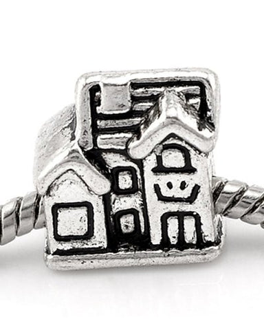 Home Sweet Home Family House Bead European Bead Compatible for Most European Snake Chain Charm Bracelet - Sexy Sparkles Fashion Jewelry - 2