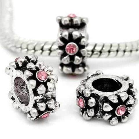 Crystal Rhinestone Charm Bead For Snake Chain Bracelets - Sexy Sparkles Fashion Jewelry - 3