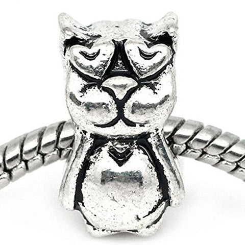 Garfield Cat with Heart Eyes European Bead Compatible for Most European Snake Chain Bracelet - Sexy Sparkles Fashion Jewelry - 1