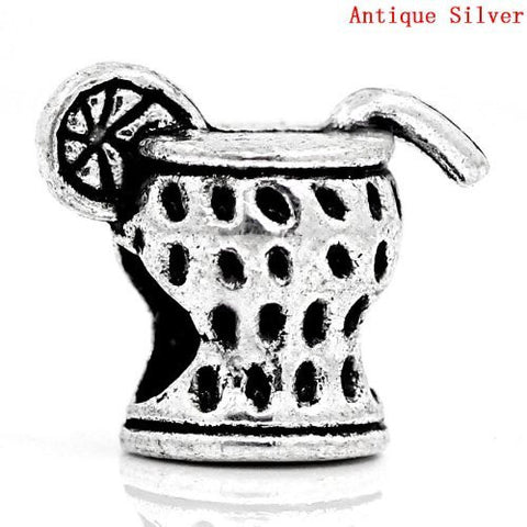 Happy Hour Drinks Margarita Cup Charm European Bead Compatible for Most European Snake Chain Bracelet - Sexy Sparkles Fashion Jewelry - 4