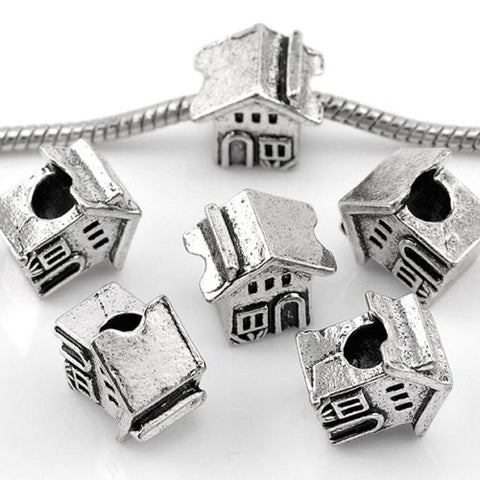 Family Home/house Bead European Bead Compatible for Most European Snake Chain Charm Bracelet - Sexy Sparkles Fashion Jewelry - 2