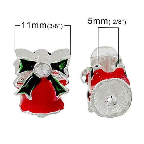 Jingle Bell Christmas Charm Bead for European Snake Chain Charm Bracelet - Sexy Sparkles Fashion Jewelry - 2