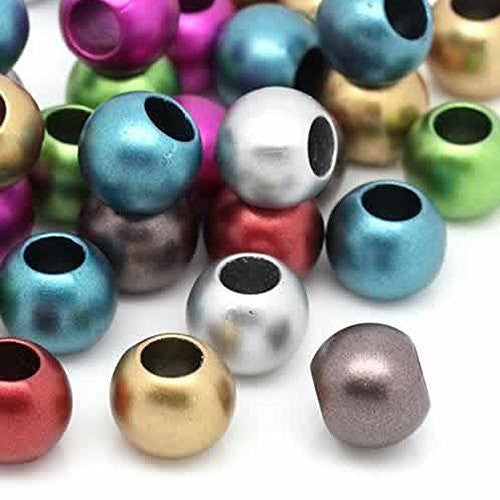 Twenty (20) Random Mix  of Acrylic Charm Beads For Snake Chain Charm Bracelet - Sexy Sparkles Fashion Jewelry - 1