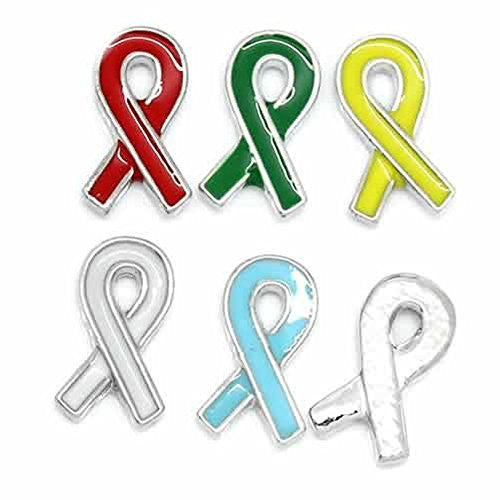 Ribbon Floating Charm For Glass Living Memory Lockets - Sexy Sparkles Fashion Jewelry - 1