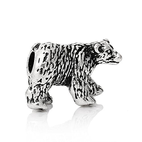 Beautiful Bear Bead Compatible for Most European Snake Chain Bracelet - Sexy Sparkles Fashion Jewelry - 1