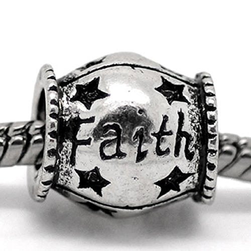Faith Charm for European Snake Chain Charm Bracelet - Sexy Sparkles Fashion Jewelry