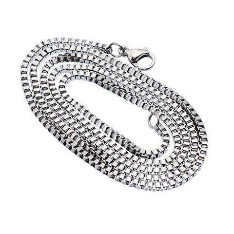 304 Stainless Steel Box Chain Necklace with Lobster Clasp - Sexy Sparkles Fashion Jewelry
