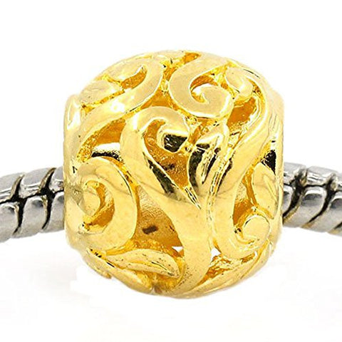 S Design Bead Spacer for Snake Chain Charm Bracelet - Sexy Sparkles Fashion Jewelry - 1