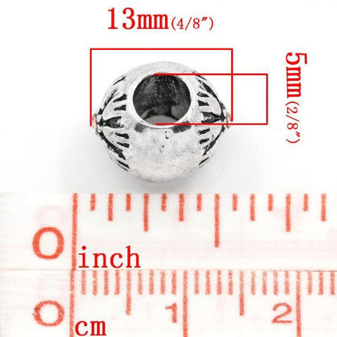 Flower Pattern Bead Spacer for Snake Chain Bracelets (Topaz) - Sexy Sparkles Fashion Jewelry - 2