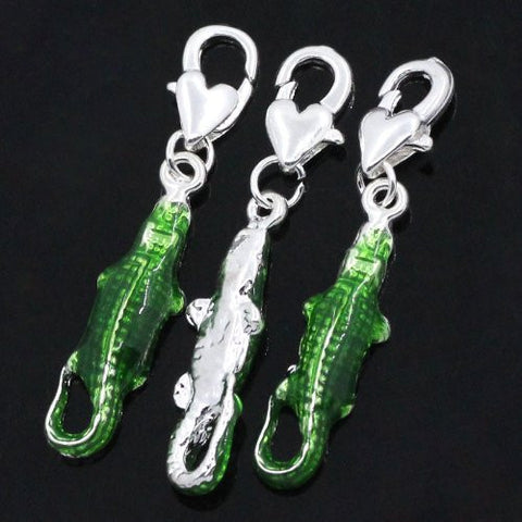 Crocodile Clip on Pendant for European Charm Jewelry w/ Lobster Clasp - Sexy Sparkles Fashion Jewelry - 4