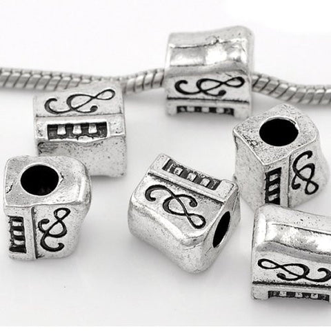 Piano Keyboard Musical Instrument European Bead Compatible for Most European Snake Chain Charm Bracelet - Sexy Sparkles Fashion Jewelry - 2