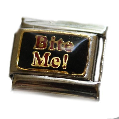 Bite Me Italian Charm Bracelet Link - Sexy Sparkles Fashion Jewelry - 4