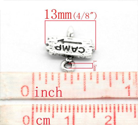 Camp Fingerpost Bracelet Necklace Charm Pendant - Sexy Sparkles Fashion Jewelry - 3