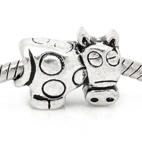 Cow Bead European Bead Compatible for Most European Snake Chain Charm Bracelet - Sexy Sparkles Fashion Jewelry - 4