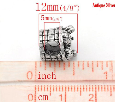 Knitting Wool Needle Basket Charm European Bead Compatible for Most European Snake Chain Bracelet - Sexy Sparkles Fashion Jewelry - 3