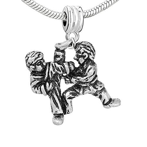 Taekwondo Dangle European Bead Compatible for Most European Snake Chain Bracelet - Sexy Sparkles Fashion Jewelry