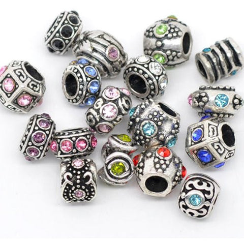 Thirty Assorted Bead Charms and Murano for Snake Chain Bracelet - Sexy Sparkles Fashion Jewelry - 2