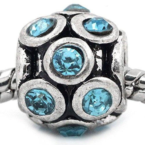 Lantern Shape Charm w/ Rhinestones Spacer Beads for Snake Chain Bracelet