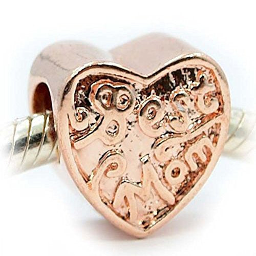 Best Mom Charm European Bead Compatible for Most European Snake Chain Bracelet - Sexy Sparkles Fashion Jewelry