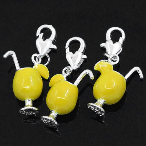 Margarita Cup Clip on Pendant for European Charm Jewelry w/ Lobster Clasp - Sexy Sparkles Fashion Jewelry - 4
