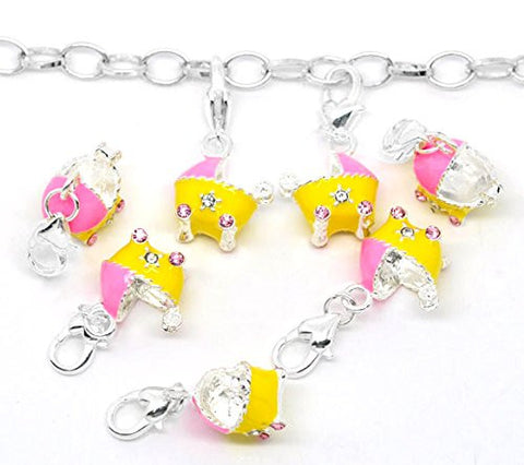 Baby Stroller Clip on Charm Pendant for European Charm Jewelry w/ Lobster Clasp - Sexy Sparkles Fashion Jewelry - 3