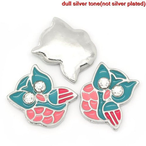 Owl Floating Charm For Glass Living Memory Lockets - Sexy Sparkles Fashion Jewelry - 4