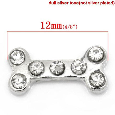 Dog Bone Floating Charm For Glass Living Memory Lockets - Sexy Sparkles Fashion Jewelry - 4