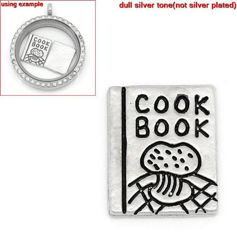 Cook Book Floating Charm For Glass Living Memory Lockets - Sexy Sparkles Fashion Jewelry - 2