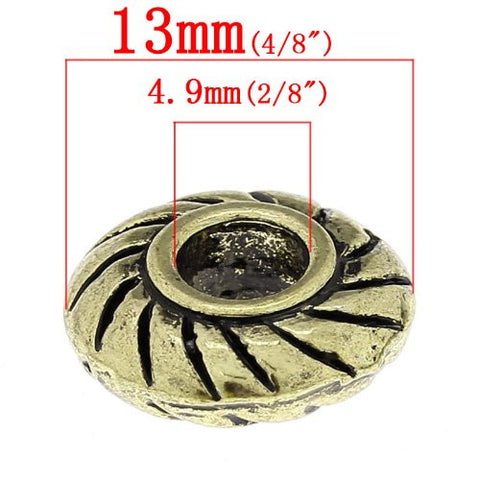 Round Floresent Bead Compatible for Most European Snake Chain BraceletFor Snake Chain Bracelet (Bronze) - Sexy Sparkles Fashion Jewelry - 3