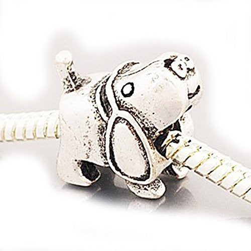 Dog European Bead Compatible for Most European Snake Chain Bracelet - Sexy Sparkles Fashion Jewelry