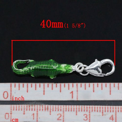 Crocodile Clip on Pendant for European Charm Jewelry w/ Lobster Clasp - Sexy Sparkles Fashion Jewelry - 3