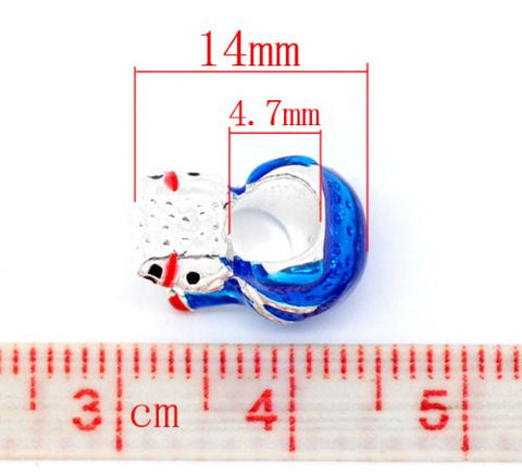 Christmas SnowmanCharm European Bead Compatible for Most European Snake Chain Bracelet - Sexy Sparkles Fashion Jewelry - 2