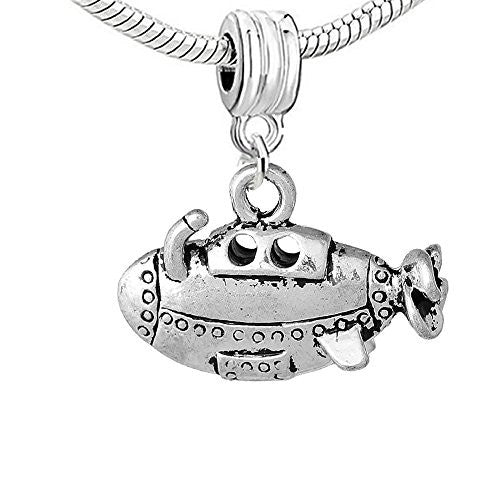 Submarine Ship Charm Bead for European Snake Chain Charm Bracelet - Sexy Sparkles Fashion Jewelry