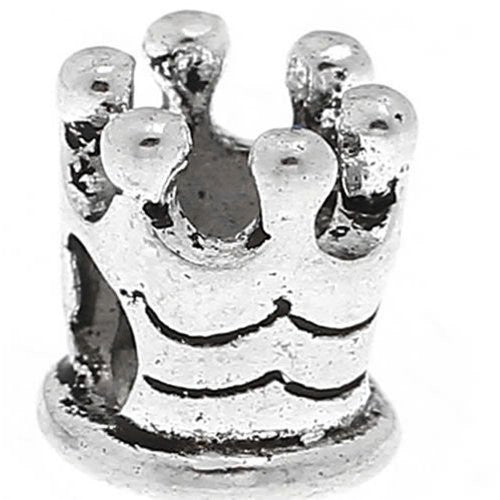 Crown European Bead Compatible for Most European Snake Chain Bracelet - Sexy Sparkles Fashion Jewelry - 1