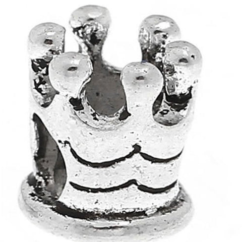 Crown European Bead Compatible for Most European Snake Chain Bracelet - Sexy Sparkles Fashion Jewelry - 1