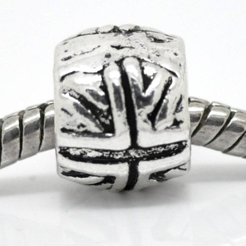 UK Flag Union Jack Charm British flag European Bead Compatible for Most European Snake Chain Bracelet