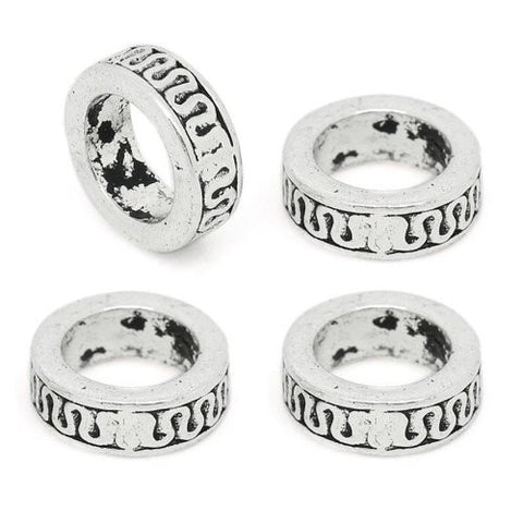 Round Style Bead Charm Spacer European Bead Compatible for Most European Snake Chain Bracelets - Sexy Sparkles Fashion Jewelry - 2