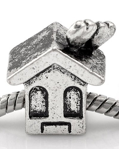 Love My Cozey house/Home Charm European Bead Compatible for Most European Snake Chain Bracelet - Sexy Sparkles Fashion Jewelry - 1