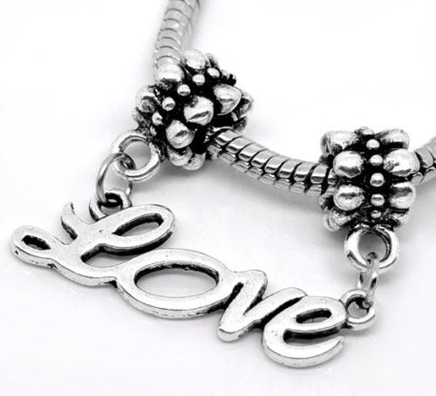 Love Dangle European Bead Compatible for Most European Snake Chain Bracelet - Sexy Sparkles Fashion Jewelry - 4