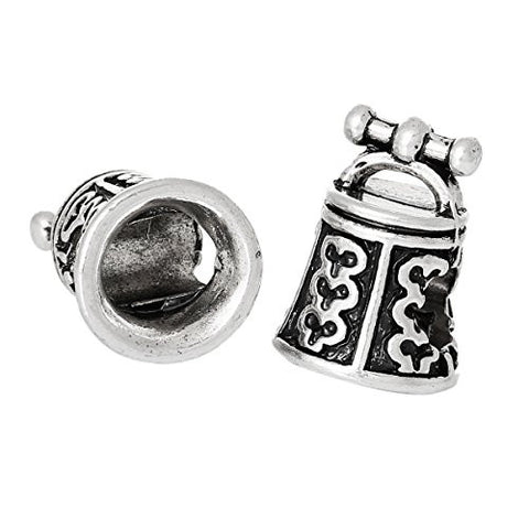 Bell With Hearts Bead Compatible for Most European Snake Chain Bracelet - Sexy Sparkles Fashion Jewelry - 3