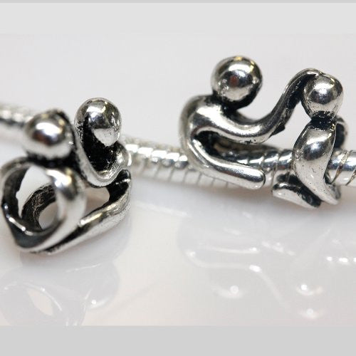 Father and Son Charm European Bead Compatible for Most European Snake Chain Bracelet - Sexy Sparkles Fashion Jewelry - 1