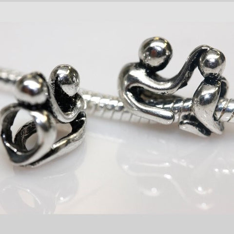 Father and Son Charm European Bead Compatible for Most European Snake Chain Bracelet - Sexy Sparkles Fashion Jewelry - 1