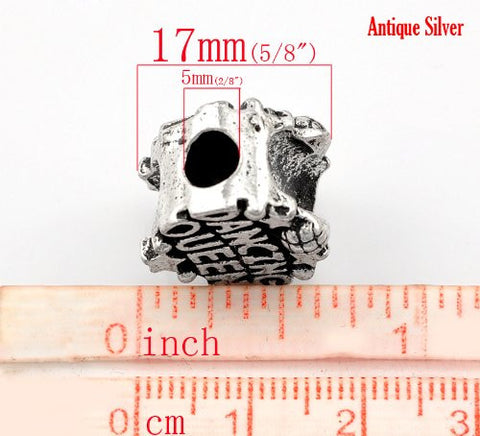 Dancing Queen Super Star Charm Spacer European Bead Compatible for Most European Snake Chain Bracelet - Sexy Sparkles Fashion Jewelry - 3