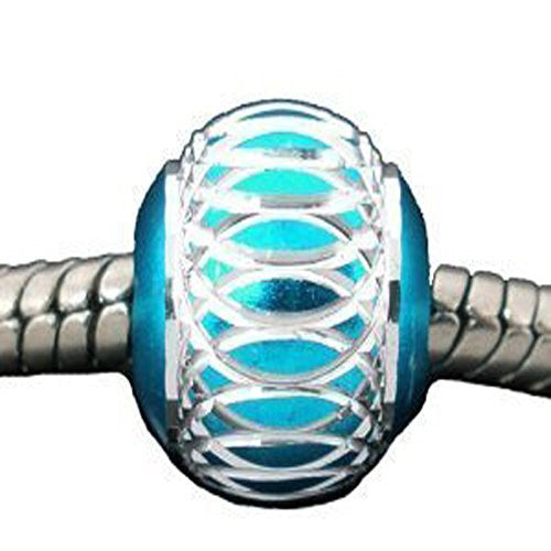 Turquoise Lantern Aluminum Charm for European Snake Chain Charm Bracelet - Sexy Sparkles Fashion Jewelry