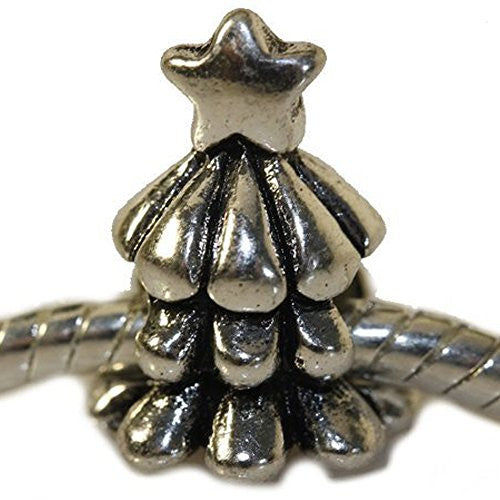 Christmas Tree Charm European Bead Compatible for Most European Snake Chain Bracelet - Sexy Sparkles Fashion Jewelry - 1